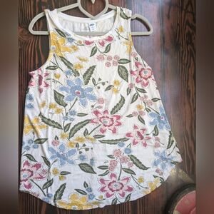Old Navy High Neck Floral Tank Top – Size L